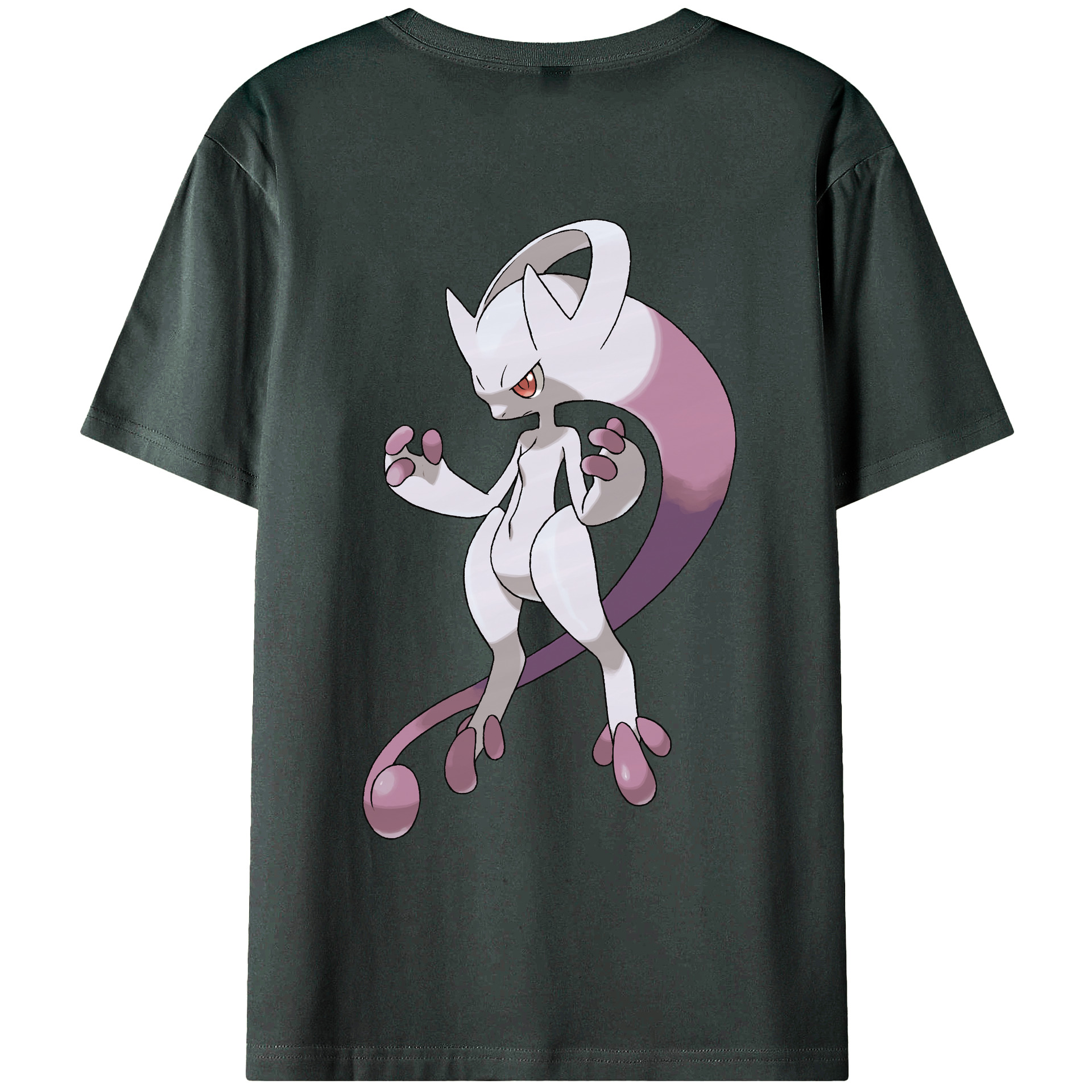 （画像用） ポケットモンスター Pokémon 綿100％ メンズ半袖Tシャツ（バックプリント） 通気性